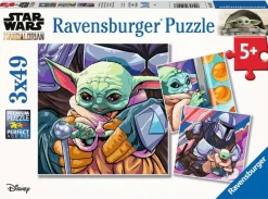 Ravensburger Mandalorian: Baby Yoda Grogu Momenten - 3 puzzels van 49 stukjes