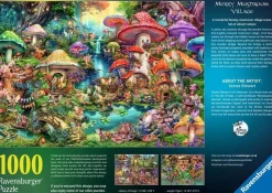 Ravensburger Merry Mushroom Village - Aimee Stewart - puzzel van 1000 stukjes
