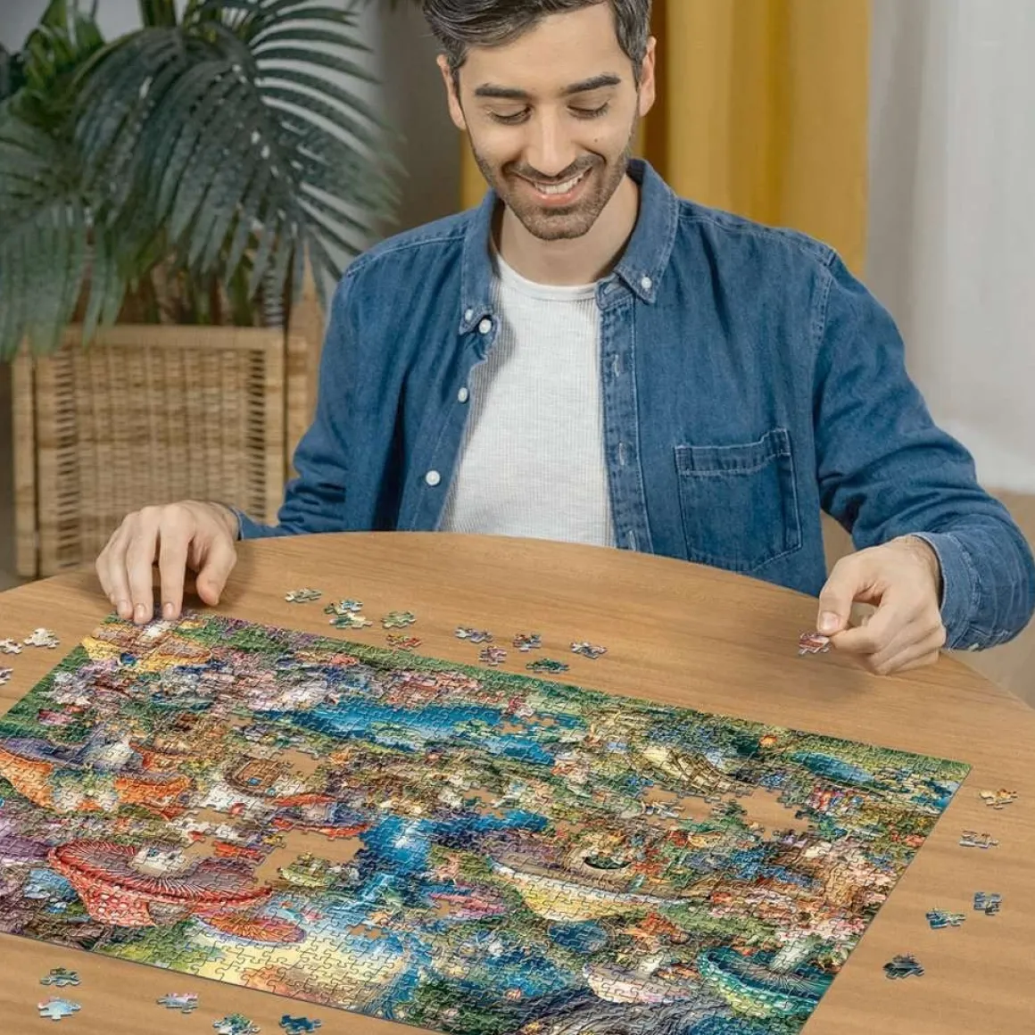 Ravensburger Merry Mushroom Village - Aimee Stewart - puzzel van 1000 stukjes