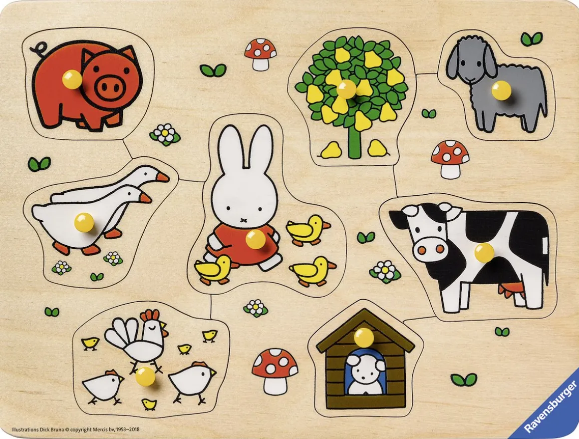 Ravensburger Nijntje op de boerderij - 8 stukjes