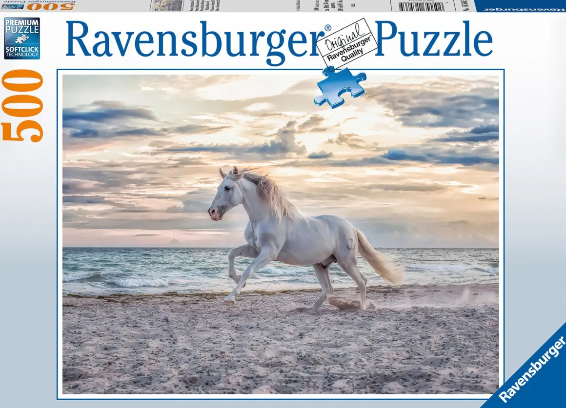 Ravensburger Paard op het strand - puzzel van 500 stukjes
