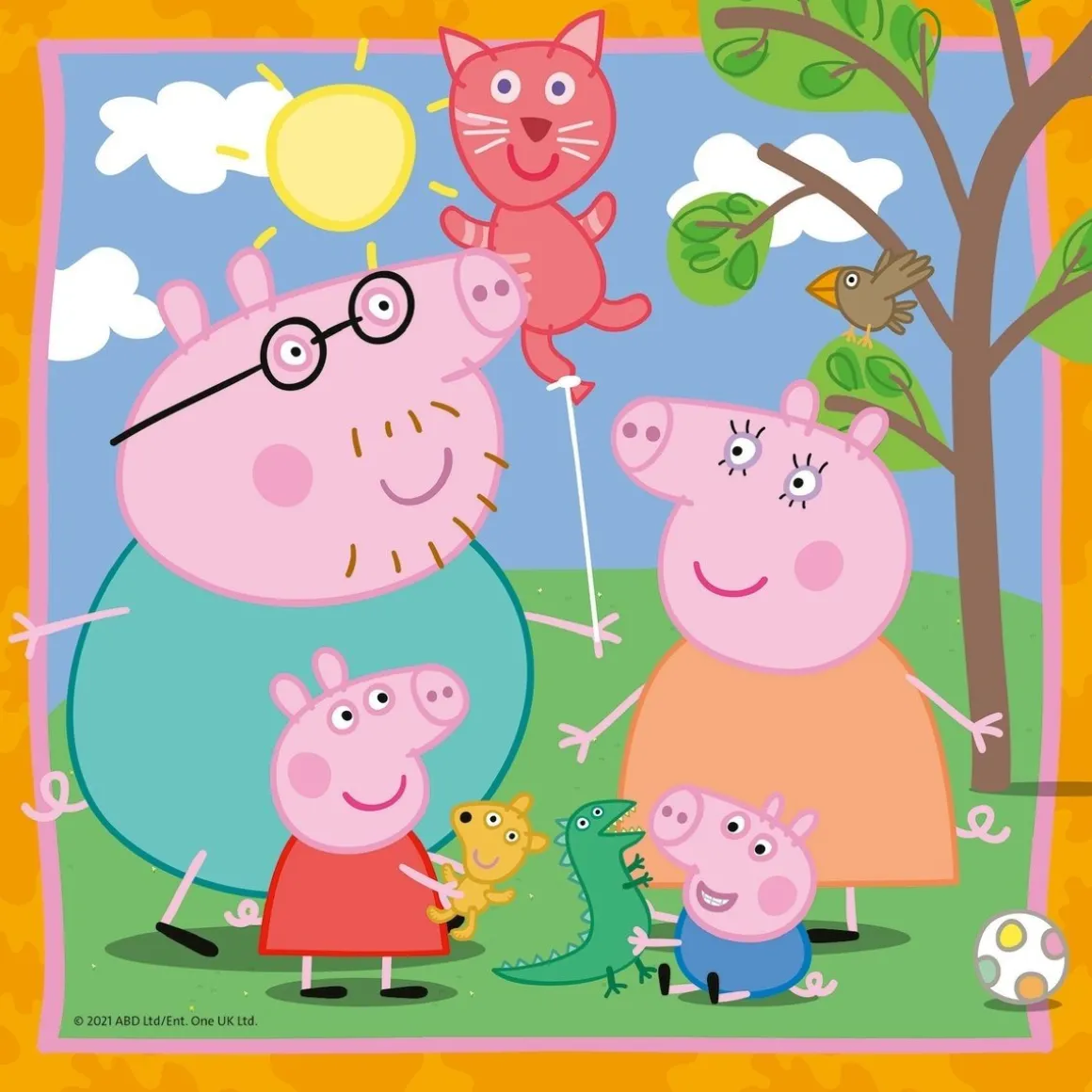 Ravensburger Peppa Pig - Familie en vriendjes - 3 puzzels van 49 stukjes