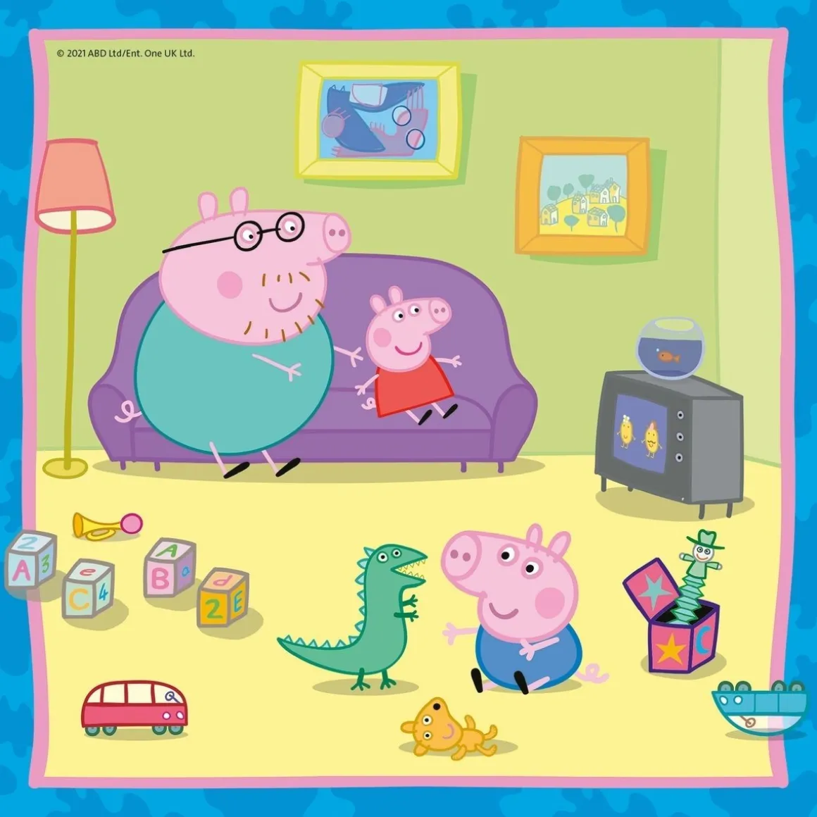 Ravensburger Peppa Pig - Familie en vriendjes - 3 puzzels van 49 stukjes