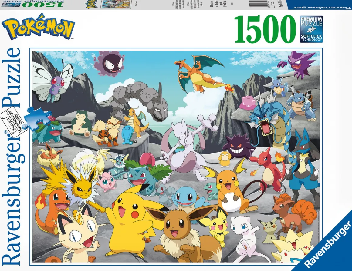 Ravensburger Pokemon Classics - puzzel van 1500 stukjes