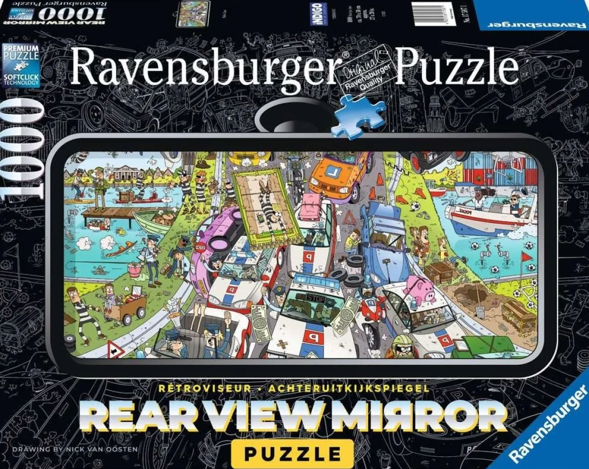 Ravensburger Politie achtervolging - Rearview Mirror - puzzel van 1000 stukjes