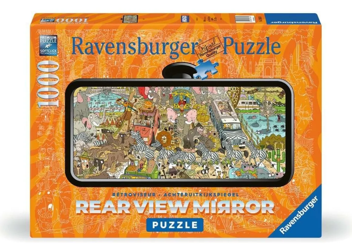 Ravensburger Safari - Rearview Mirror - puzzel van 1000 stukjes