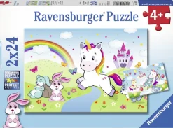 Ravensburger Sprookjesachtige eenhoorns - 2 puzzels van 24 stukjes