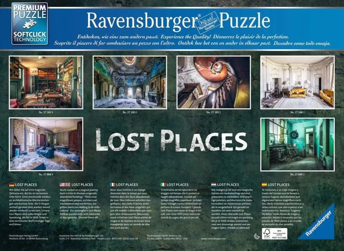 Ravensburger The Palace Palazzo - Lost Places - 1000 stukjes