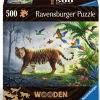 Ravensburger Tijger in de jungle - Houten Contourpuzzel - 500 stukjes