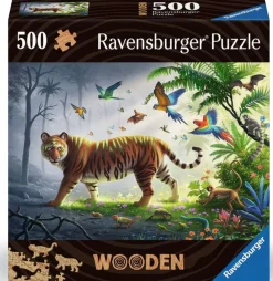 Ravensburger Tijger in de jungle - Houten Contourpuzzel - 500 stukjes