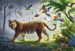 Ravensburger Tijger in de jungle - Houten Contourpuzzel - 500 stukjes
