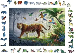 Ravensburger Tijger in de jungle - Houten Contourpuzzel - 500 stukjes