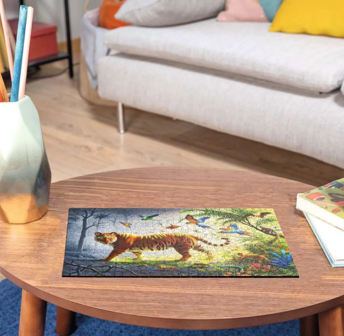 Ravensburger Tijger in de jungle - Houten Contourpuzzel - 500 stukjes