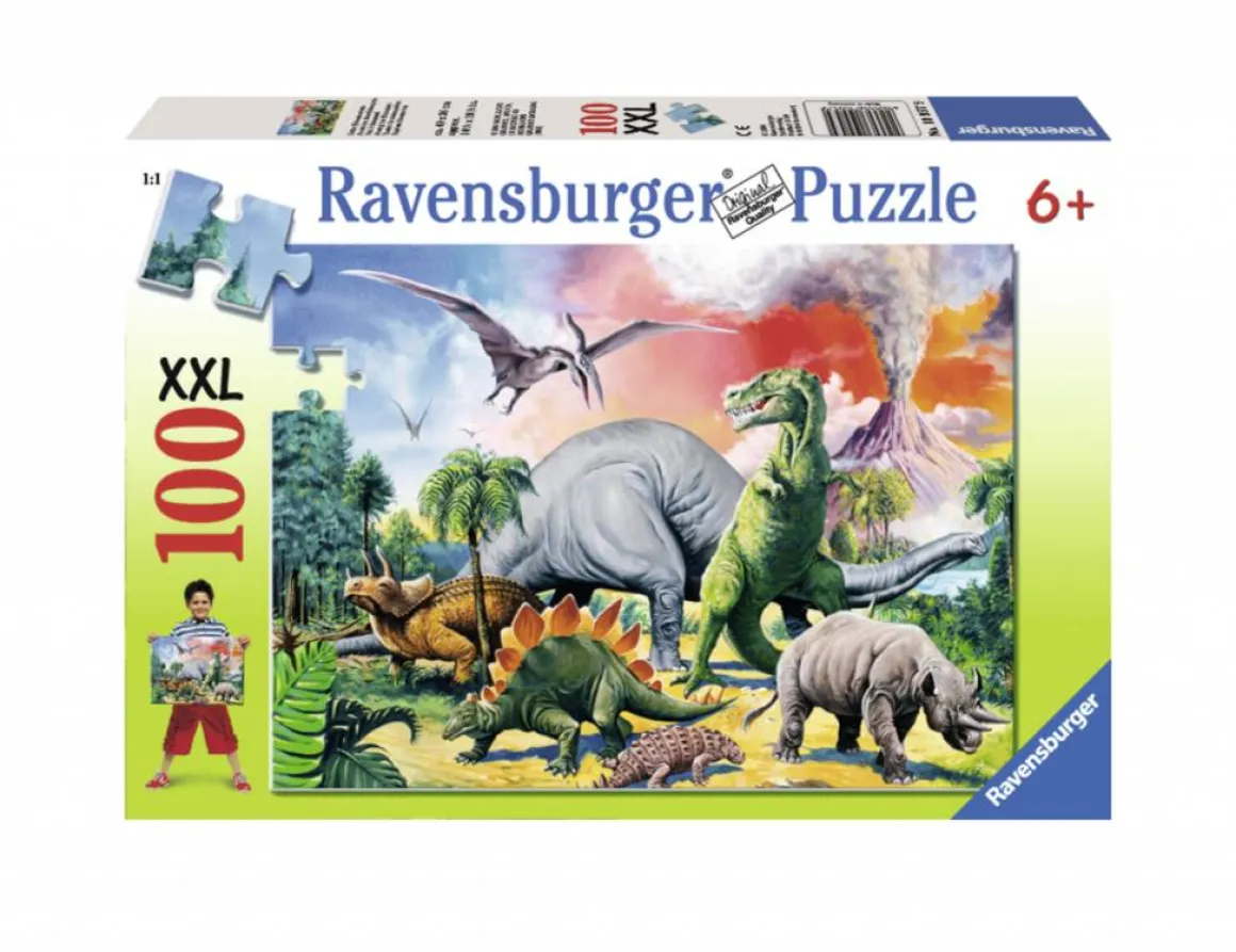 Ravensburger Tussen de dinosauriërs - 100 stukjes XXL