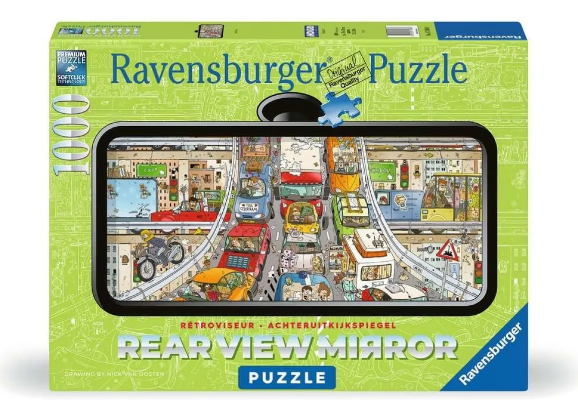 Ravensburger Verkeerschaos - Rearview Mirror - puzzel van 1000 stukjes
