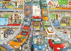 Ravensburger Verkeerschaos - Rearview Mirror - puzzel van 1000 stukjes