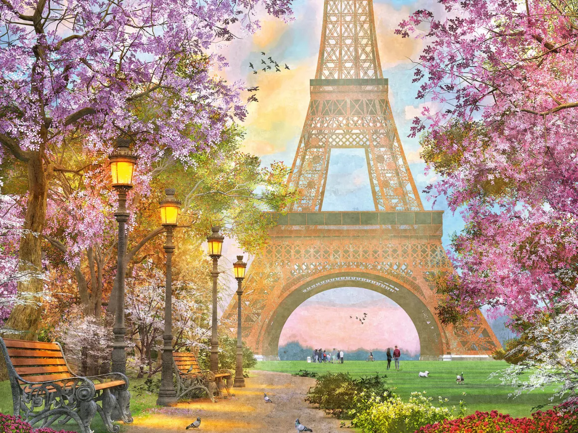 Ravensburger Verliefd in Parijs - puzzel van 1500 stukjes