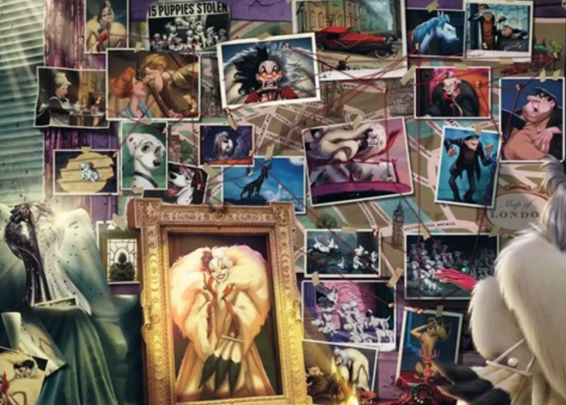 Ravensburger Villainous Cruella de Vil - puzzel van 1000 stukjes