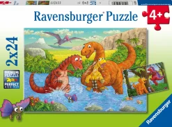 Ravensburger Vrolijke dino's - 2 puzzels van 24 stukjes