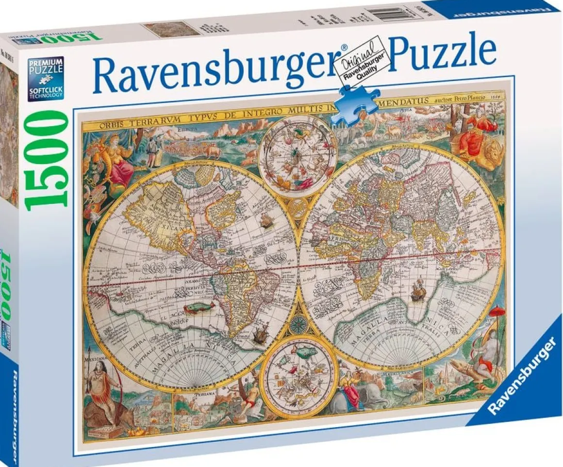 Ravensburger Wereldkaart uit 1594 - 1500 stukjes