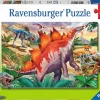 Ravensburger Wilde oertijddieren - 2 puzzels van 24 stukjes