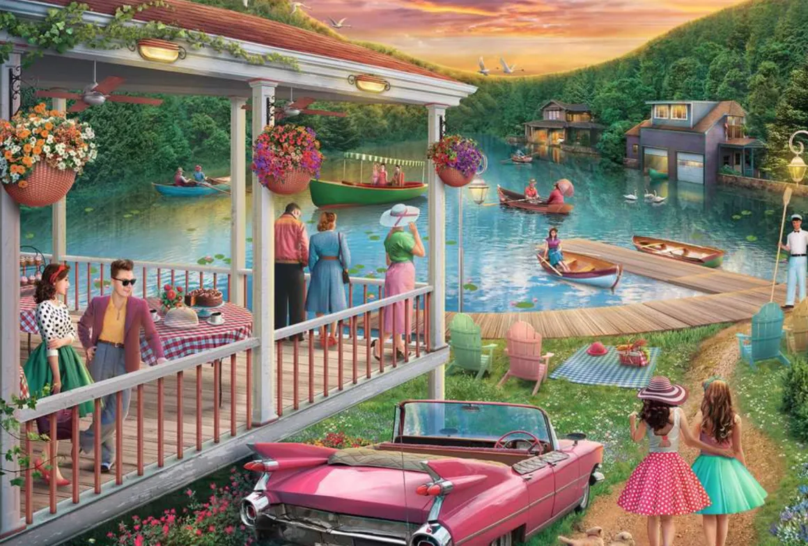 Ravensburger Zomer aan het meer - puzzel van 300 XXL stukjes - Exclusiviteit