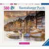 Ravensburger Zonsondergang in Kopenhagen - puzzel van 500 stukjes