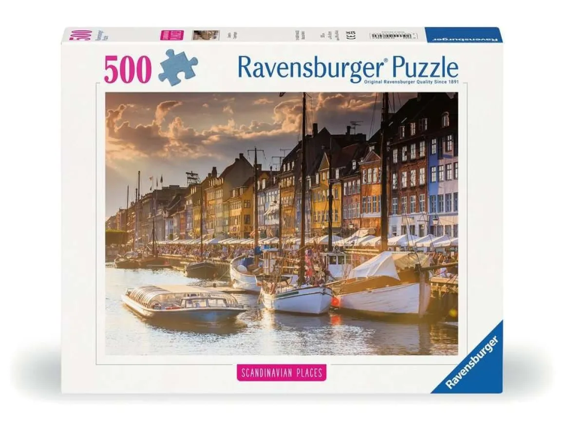 Ravensburger Zonsondergang in Kopenhagen - puzzel van 500 stukjes
