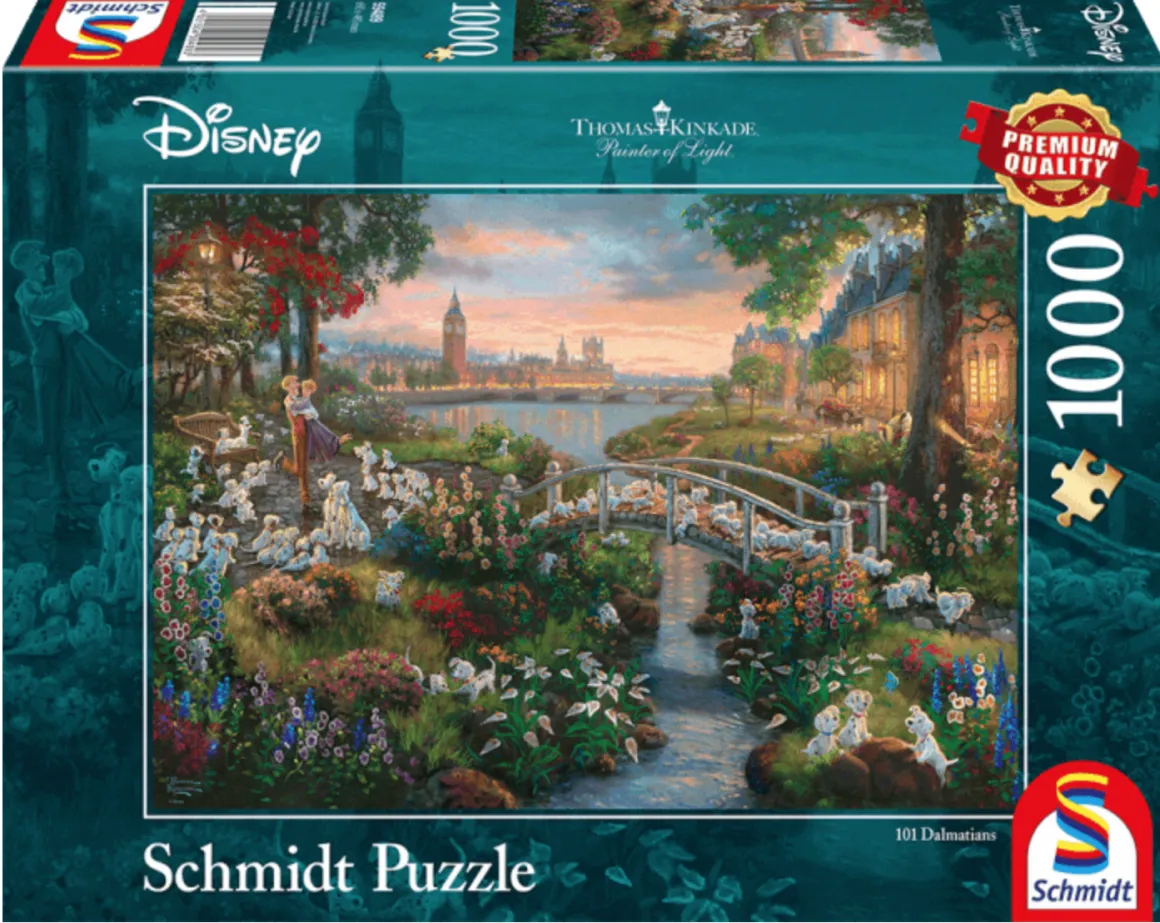 Schmidt 101 dalmatiërs - Thomas Kinkade - puzzel van 1000 stukjes
