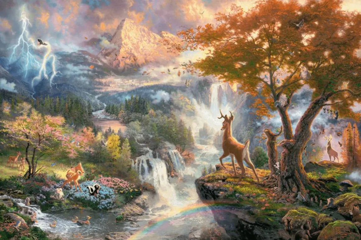 Schmidt Bambi - Thomas Kinkade - puzzel van 1000 stukjes