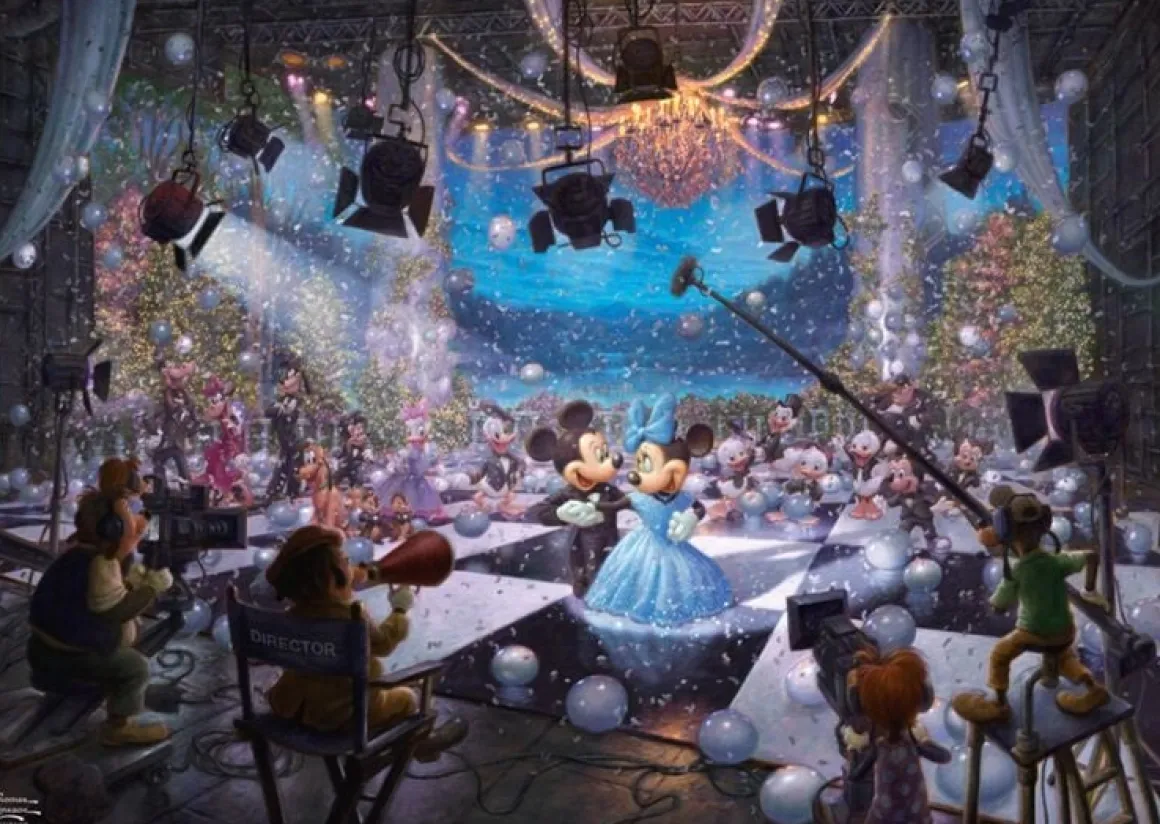Schmidt Disney 100 jaar Feest - Thomas Kinkade - puzzel van 1000 stukjes