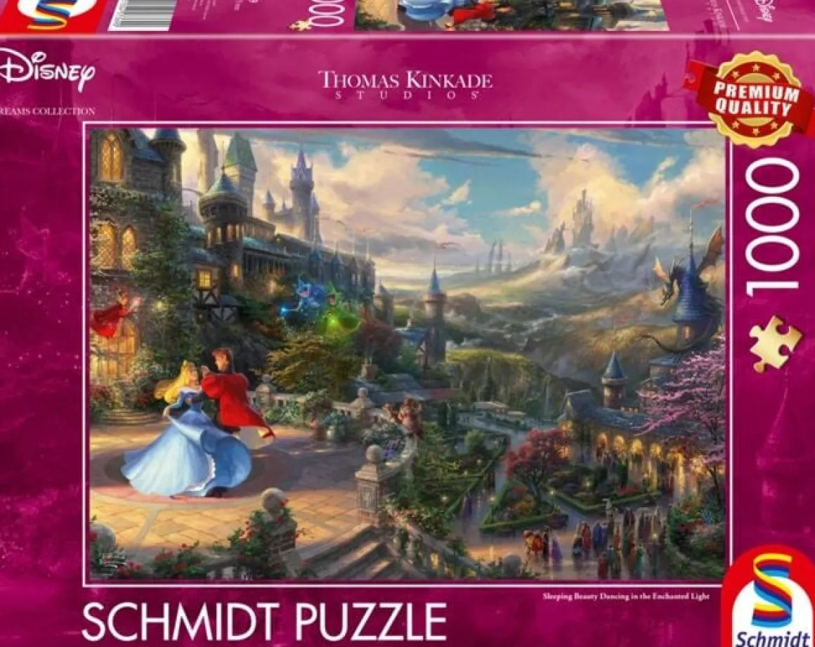 Schmidt Doornroosje dansend in het Betoverende Licht - Thomas Kinkade - puzzel van 1000 stukjes
