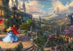 Schmidt Doornroosje dansend in het Betoverende Licht - Thomas Kinkade - puzzel van 1000 stukjes