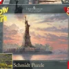 Schmidt Het vrijheidsbeeld - Glow in the Dark - Thomas Kinkade - puzzel van 1000 stukjes