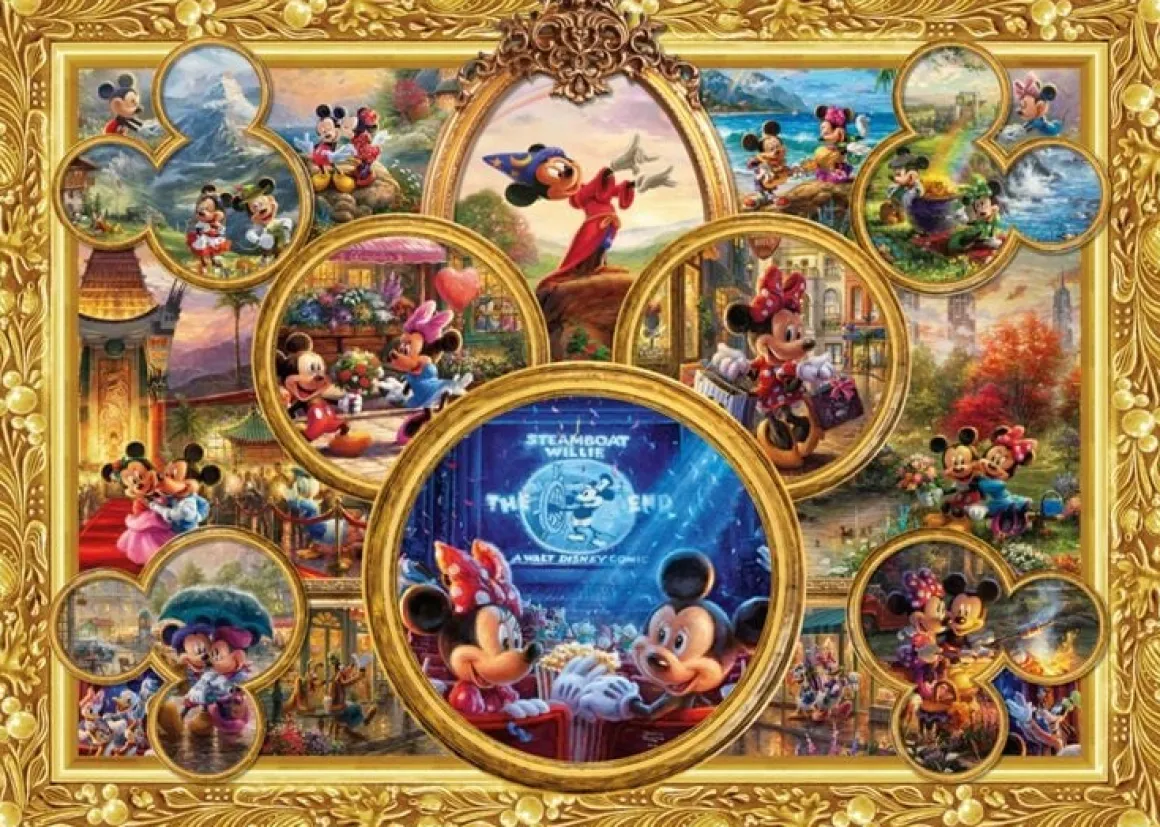 Schmidt Mickey & Minnie Disney Dreams Collection - Thomas Kinkade - puzzel van 2000 stukjes