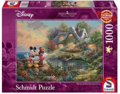 Schmidt Mickey en Minnie Mouse - Thomas Kinkade - puzzel van 1000 stukjes