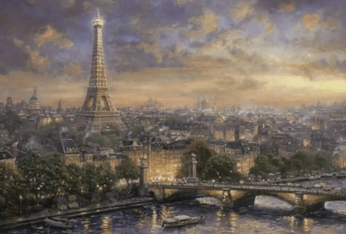 Schmidt Parijs, de stad van de liefde - Thomas Kinkade - 1000 stukjes