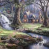 Schmidt Sneeuwwitje - Thomas Kinkade - puzzel van 1000 stukjes