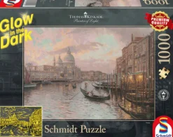 Schmidt Venetië - Glow in the Dark - Thomas Kinkade - puzzel van 1000 stukjes