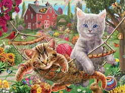 SUNSOUT Katten in de hangmat - legpuzzel van 300 XXL stukjes