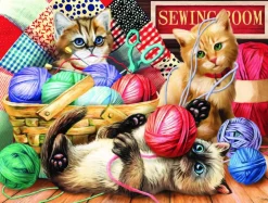 SUNSOUT Kitties Fun Time - legpuzzel van 500 XXL stukjes