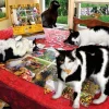 SUNSOUT Lori Schory - Wie liet de katten uit? - legpuzzel van 1000 stukjes
