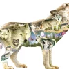 SUNSOUT Meadow Wolf - legpuzzel van 750 stukjes