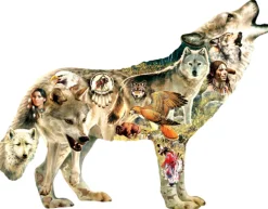 SUNSOUT Native American Wolf - legpuzzel van 750 stukjes